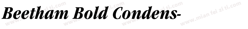 Beetham Bold Condens字体转换